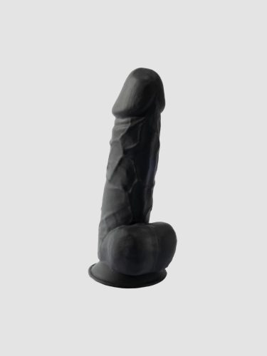 SILEXD Girthy Dual Density Realistic Silicone Dildo 8.5 inch Black, Schwarz - Amorana