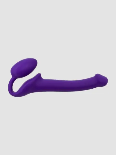 Strap-on-me Slim Bendable Silicone Strapless Strap-On Dildo 6 Inch (Purple), Small - Amorana