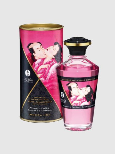Shunga Aphrodisiac Massage Oil, Raspberry - Amorana