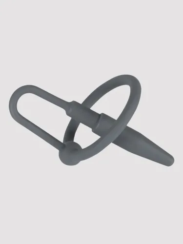 Penisplug, ?Penisplug With Glans Ring? mit Eichelring, komplett aus Silikon