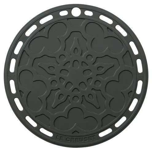 Le Creuset Silikon Untersetzer Tradition Rund Flint 20cm