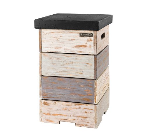 Happy Cocooning, Happy Cocooning Lounge & Dining Feuertisch TEAK-Holz schwarz 1070 x 800 x 675 mm