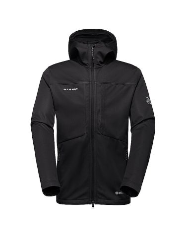 MAMMUT Herren Softshell Jacke Ultimate VIII Hoodie schwarz | L