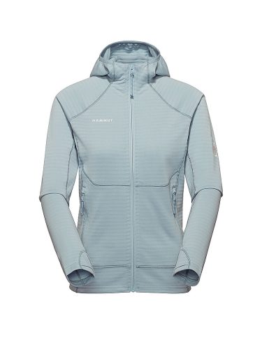 MAMMUT Damen Fleecejacke Taiss Hoodie hellblau | L
