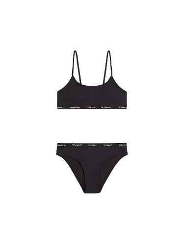 O'Neill, ONeill Bandeau-Bikini "ONEILL SPORT BIKINI SET" 2 Stk. sportliches Bikini-Set, elastischer Bund mit Logostreifen