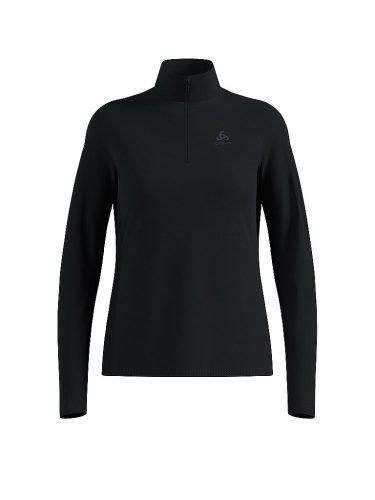 ODLO Damen Unterzieh Zipshirt Besso Mid Layer schwarz | M