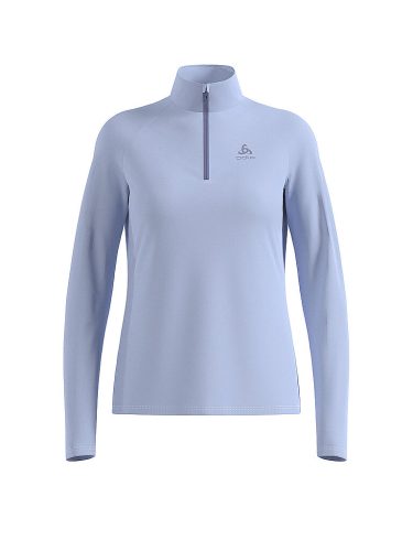 ODLO Damen Unterzieh Zipshirt Besso Mid Layer hellblau | S