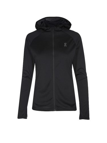 ON Damen Laufjacke Climate Hoodie schwarz | S