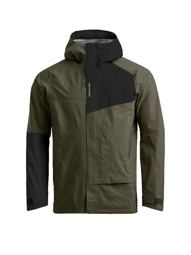 ORTOVOX Herren Wanderjacke Seceda 3L Hoodie olive | XXL