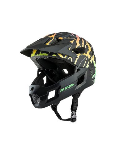 ALPINA Kinder Fullface MTB-Helm Rupi schwarz