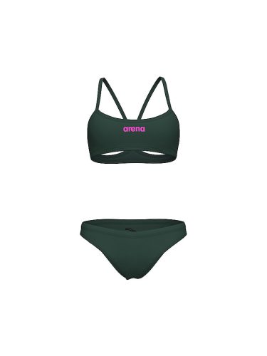 arena, Arena W Arena Bikini Bandeau Solid Bikini Set Damen, schwarz, Grösse: D 36