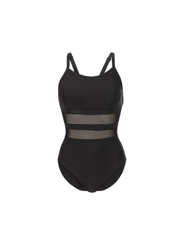 arena, Arena W Arena Mesh Equals Swimsuit Back B Badeanzug Damen, schwarz, Grösse: D 40