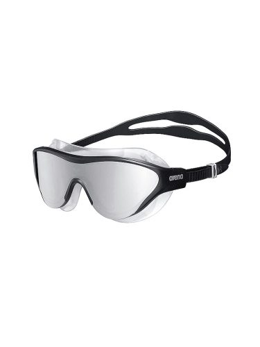 arena, Arena The One Mask Mirror Schwimmbrille schwarz, Harte GläserVerspiegelte Gläser