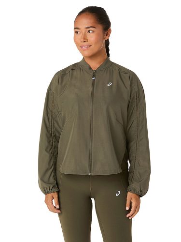 ASICS Damen Laufjacke Nagino Run Adjustable olive | L