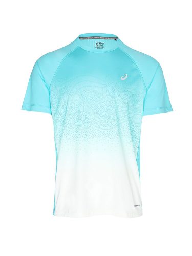 Asics, Asics Laufshirt "ROAD FADE SS TOP" Kurzarm, für Erwachsene, mit Grafik-Print, mit Mesh-Einsätzen