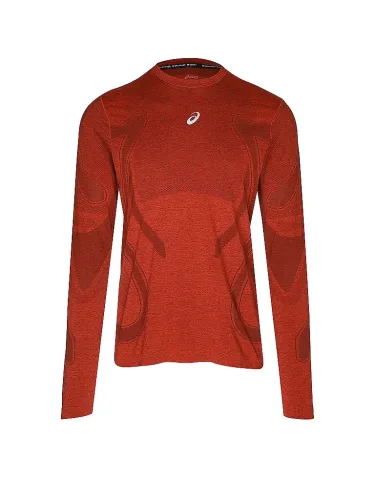 Asics, ASICS Road Seamless Herren Longsleeve Rot, Herren, Größe: S