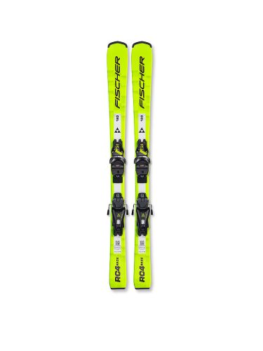 FISCHER Kinderski Set RC4 Race JR + FJ 4 GW CA gelb | 80