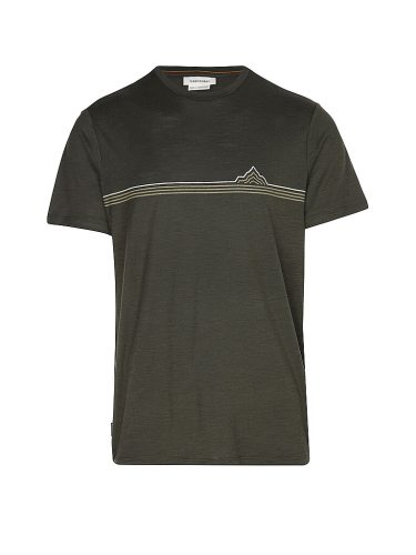 ICEBREAKER Herren Funktionsshirt Range Stripes 150 Tech Lite olive | L