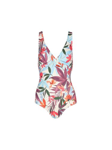 Lascana, Lascana - Badeanzug, für Damen, Creme, Größe 44