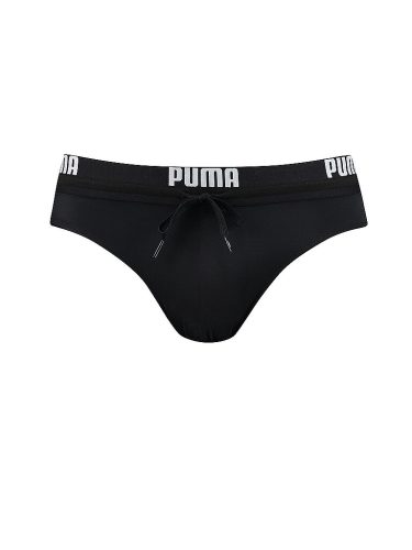 Puma, PUMA Badeslip "PUMA SWIM MEN LOGO SWIM BRIEF" mit elastischem Logobund