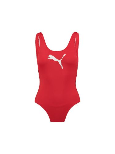 Puma, PUMA Badeanzug "PUMA SWIM WOMEN SWIMSUIT" mit Logoprint vorn