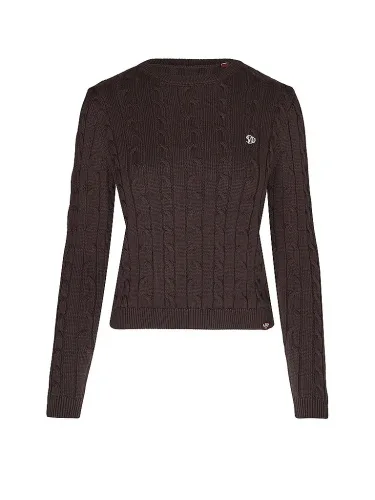 Superdry, Superdry Strickpullover "ESSENTIALS SD&CO CABLE JUMPER" Kunstfaser, relaxed fit