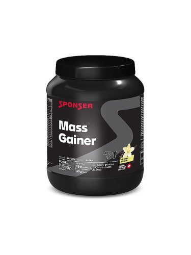 SPONSER Mass Gainer Vanille, 1200 g Dose bunt