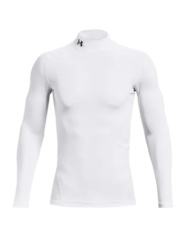 Under Armour, Under Armour Coldgear Comp Mock Longsleeve Herren - Weiß