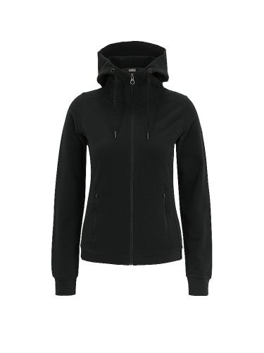 VENICE BEACH, Venice Beach Kapuzensweatjacke "KIRSTY" mit Reissverschlusstaschen, aus elastischer Baumwollmischung, Langarm