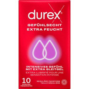 Reckitt Benckiser Deutschland GmbH, durex GEFÜHLSECHT EXTRA FEUCHT 10 St Kondome