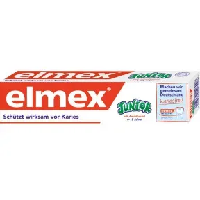 CP GABA GmbH, elmex JUNIOR KARIESSCHUTZ Kinder-Zahnpasta 6-12 Jahre 75 ml Zahnpasta