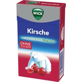 Dallmann's Pharma Candy GmbH, WICK Husten Bonbons WILDKIRSCH & EUKALYPTUS ohne Zucker  46 g Bonbons