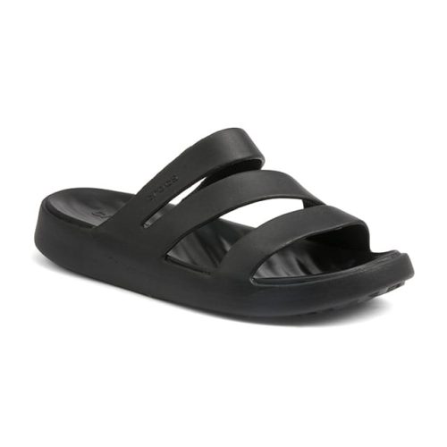 crocs, CROCS Damen Badepantoffeln Getaway Strappy schwarz | 37-38