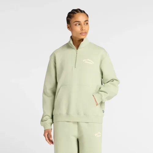 New balance W Linear Heritage Fleece Half Zip-M M