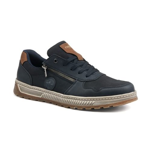Rieker, Rieker Sneaker Freizeitschuh, Halbschuh, Schnürschuh mit Kontrastbesatz
