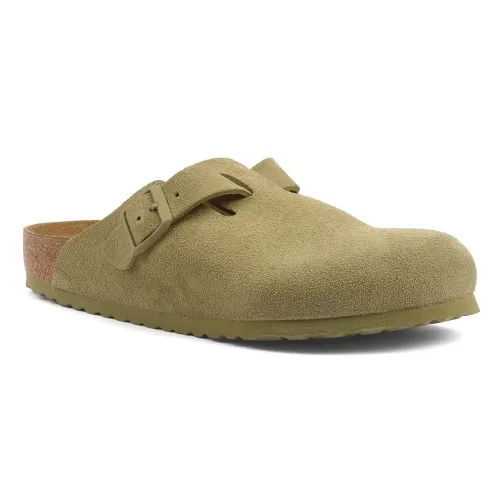 Birkenstock - Boston Suede Leather, für Damen, Khaki, Größe 42