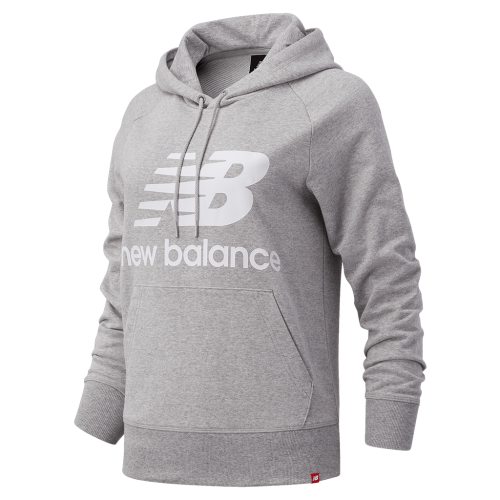 New balance W Essentials Stacked Logo PO Hoodie-XS XS