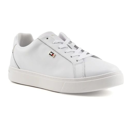 Tommy Hilfiger, Tommy Hilfiger Sneaker "FLAG COURT SNEAKER", Schnürschuh, Halbschuh, Freizeitschuh mit edlem TH-Logoemblem