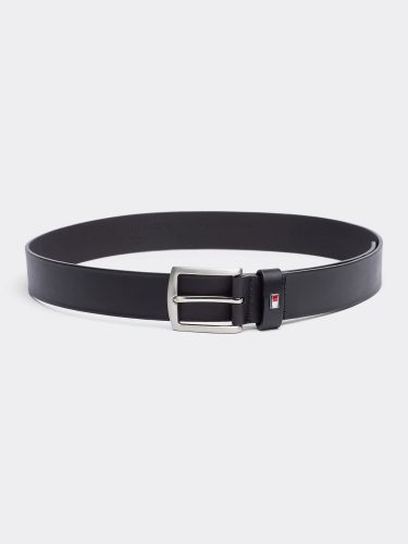 Tommy Hilfiger, Tommy Hilfiger - Ledergürtel, für Herren, Black, Größe 95