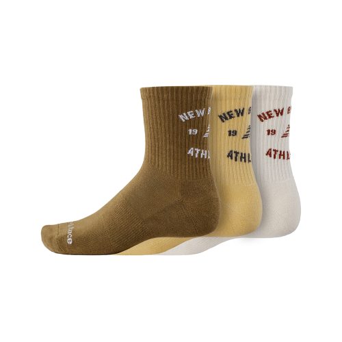 New Balance, New Balance New Balance Graphics QTR Crew Socks 3 Pack unisex, mehrfarbig, Grösse: L  unisex, mehrfarbig, Grösse: L
