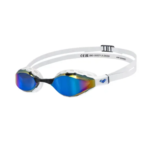 arena, Arena Air Sonic Mirror Schwimmbrille weiss, Harte GläserVerspiegelte Gläser