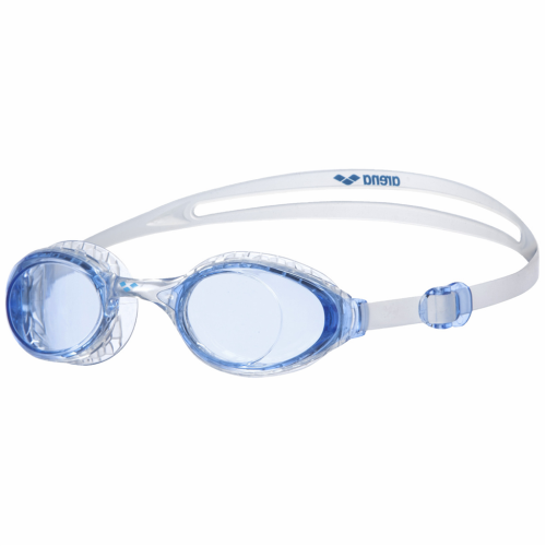 arena, Arena Air-Soft Goggle Schwimmbrille blau, Harte GläserUnverspiegelte Gläser