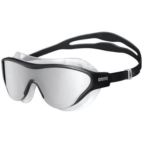 arena, Arena The One Mask Mirror Schwimmbrille schwarz, Harte GläserVerspiegelte Gläser