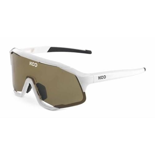 KOO Demos Sportbrille Cycling - white/brown