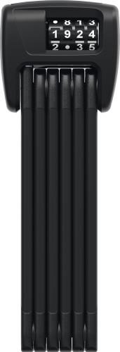 Abus Faltschloss Bordo Combo 6000C/90 LED Code mit Halter SH 6000/90 - schwarz