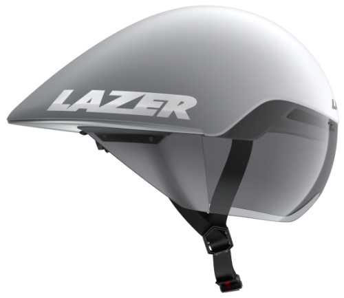 LAZER Unisex Road Volante KinetiCore Tri Helm - matte white silver
