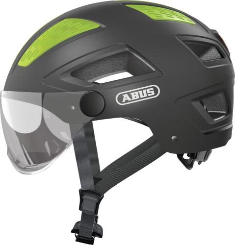 ABUS Hyban 2.0 ACE Velohelm mit Visier - Titan