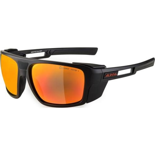 Alpina SKYWALSH Sonnenbrillen - black matt, red mirror