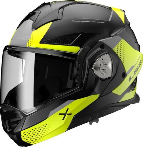 LS2 FF901 Advant X Oblivion Helmet - matt black hi-vis yellow