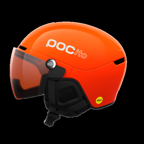 poc, POC Kinder Skihelm Pocito Obex Visor orange | 48-52CM